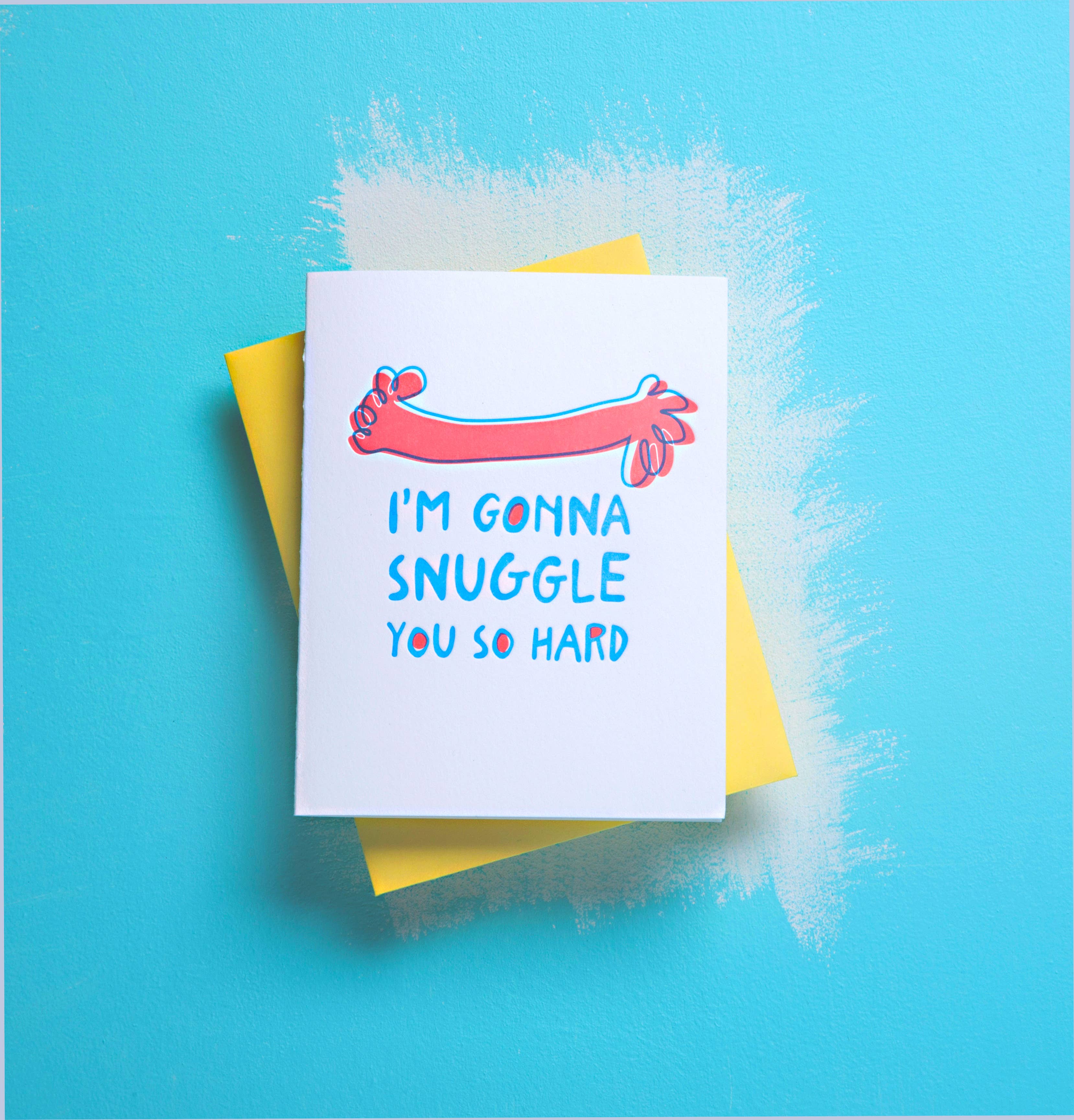 Richie Designs - Wholesale Love Card - Snuggle You So Hard - love greeting card1