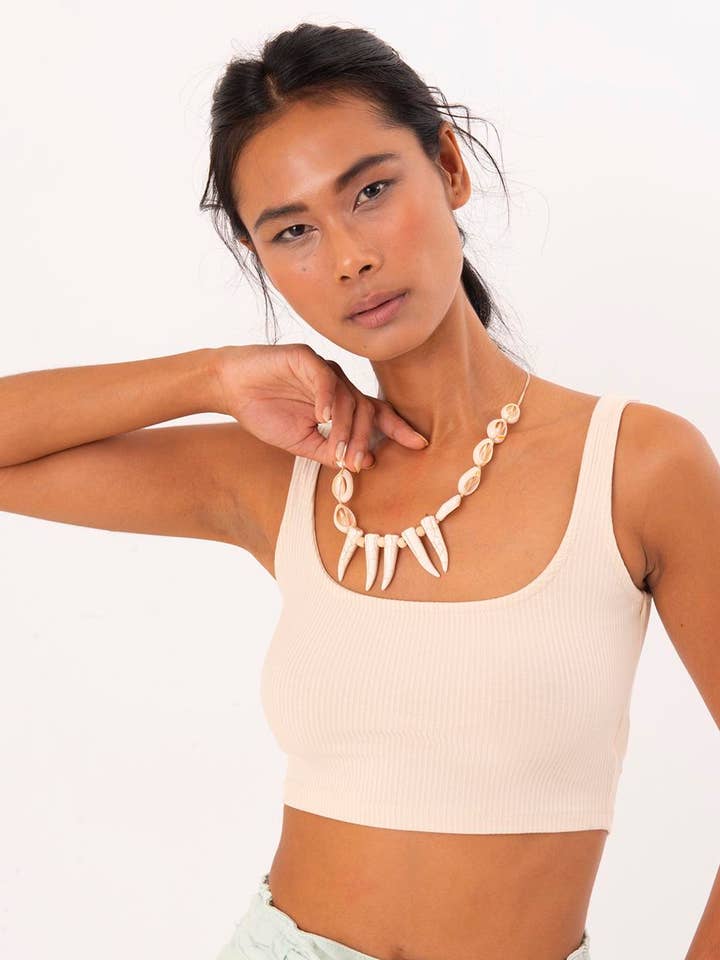 16963-Square Neck Crop Top - Skin for wholesale by BSL