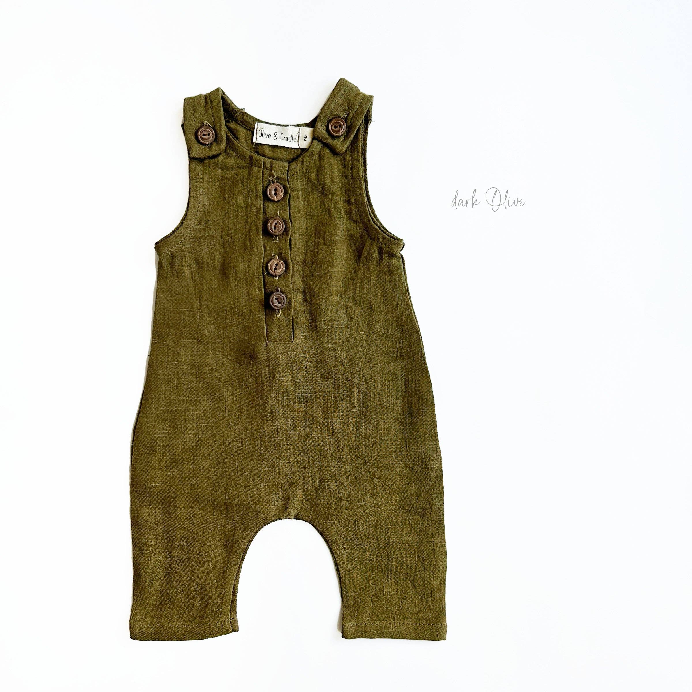 OLIVE & CRADLE - Wholesale Jumpsuit - Baby - Pierre II Linen Jumper11