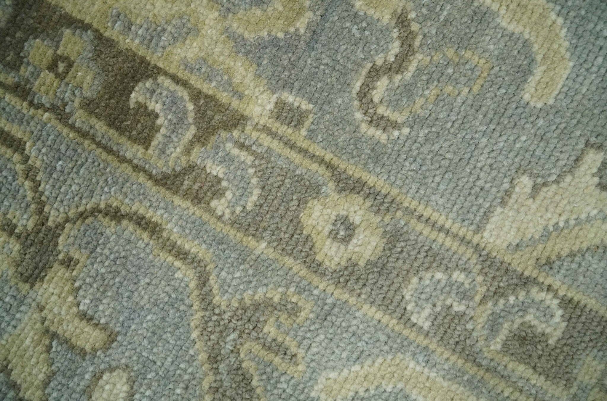 The Rug Decor, Inc. - Wholesale Area Rug - 2x3 Hand Knotted Gray, Beige and Olive Traditional Persian Oushak Wool Rug | N51230