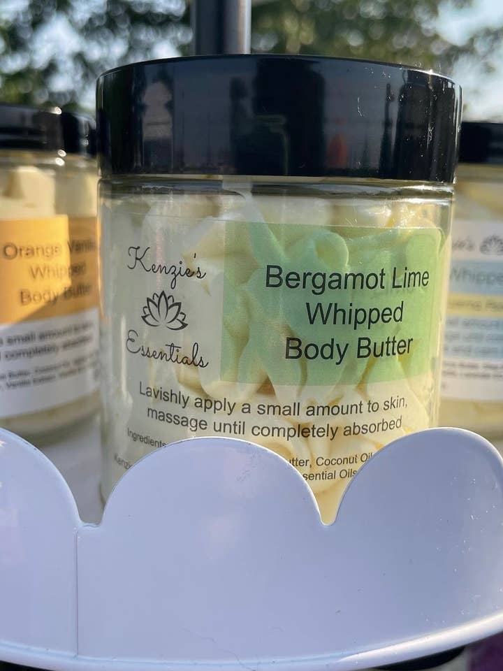 Bergamot Lime Whipped Body Butter for wholesale by Kenzie's Essentials