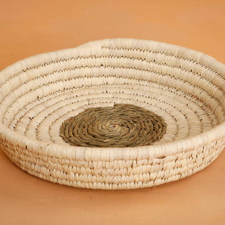 Casa Amarosa - Wholesale Basket - Handwoven Easter Round Decorative Basket, 13" Inches round7