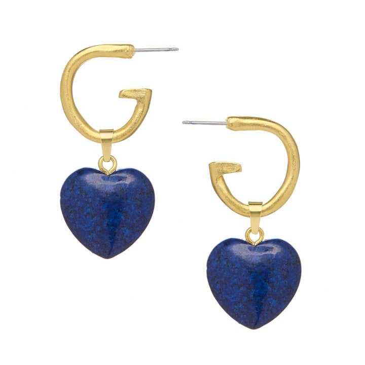 Susan Shaw - Wholesale Dangle Earrings - Gigi Heart Earrings 1