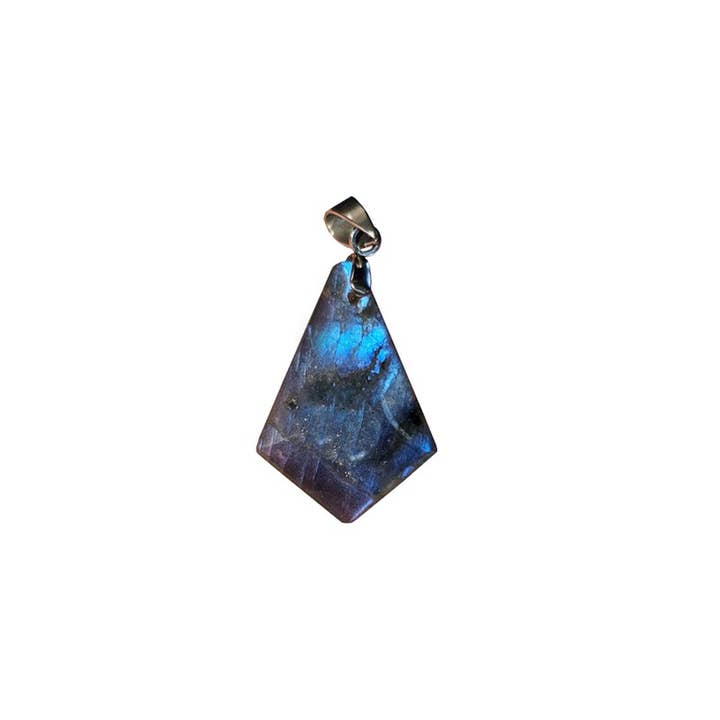 Artisans de Madagascar - Wholesale Pendant/Charm Necklace - Labradorite EXTRA Kite pendant from 2 to 3.5 cm