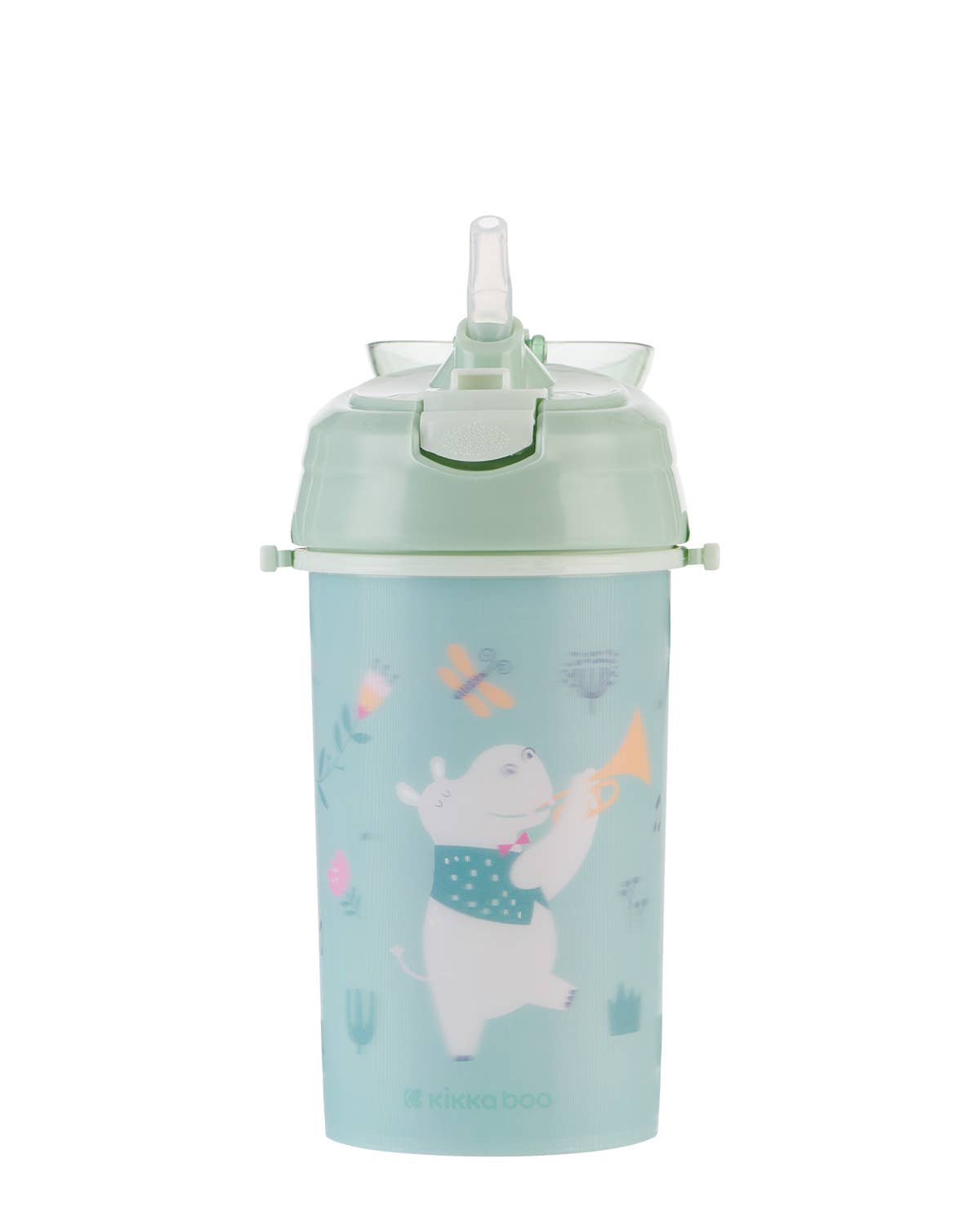 Kika Group Ltd. - Wholesale Drinking Glass/Cup - Kids & Baby - PP Cup With Silicone Straw And Strap 450ml Music Fest3