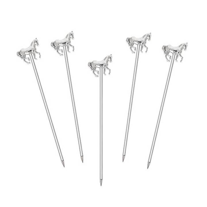 Horse Cocktail Pick Set-5 - Silver for wholesale by Original Source