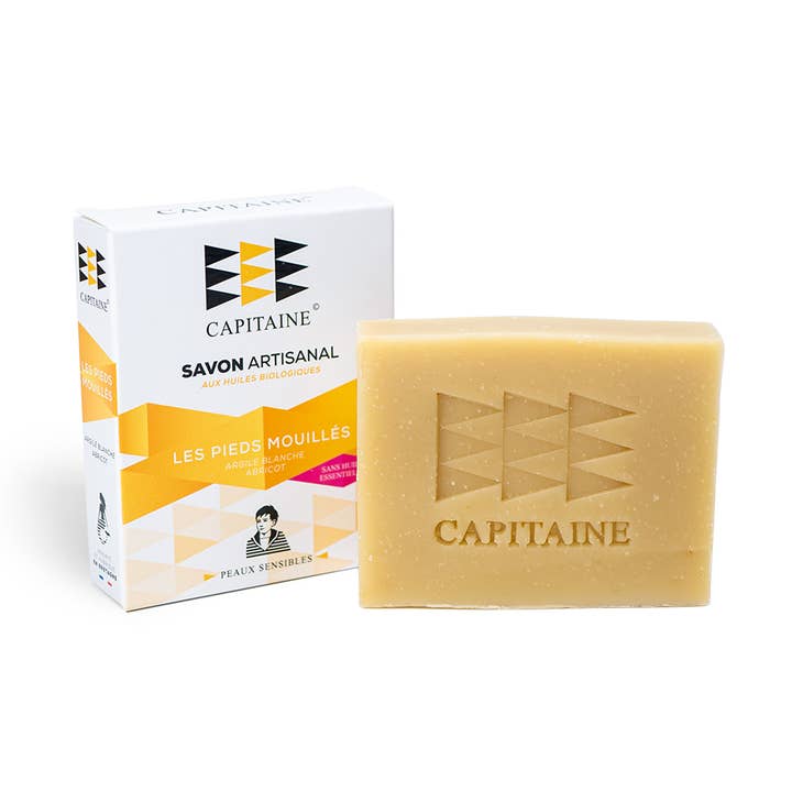 Organic Soap “Wet Feet” - Sensitive Skin - 100g for wholesale by Capitaine Cosmétiques