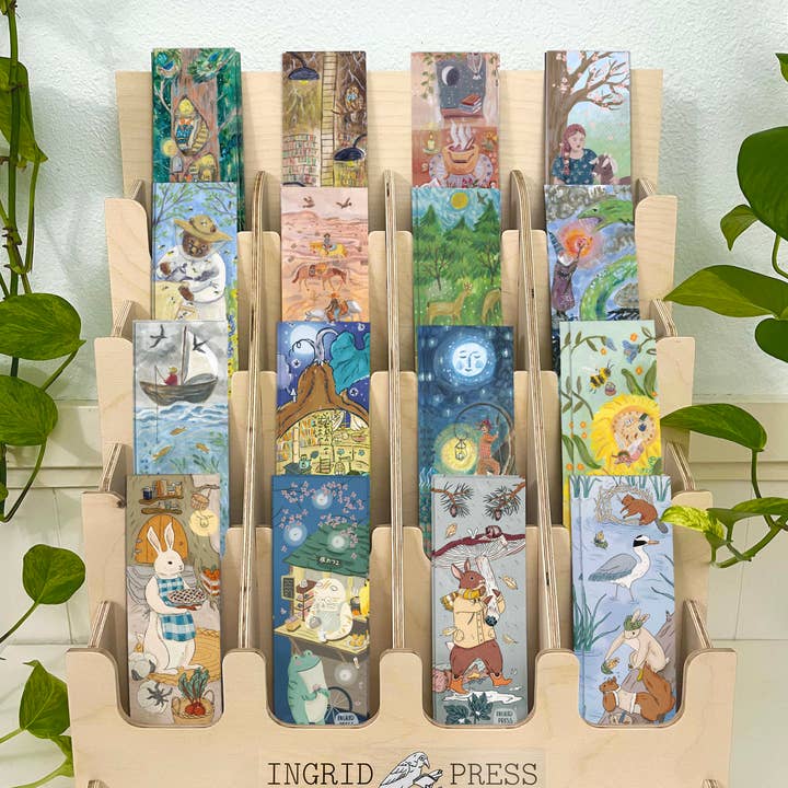Bookmark Display for wholesale by Ingrid Press