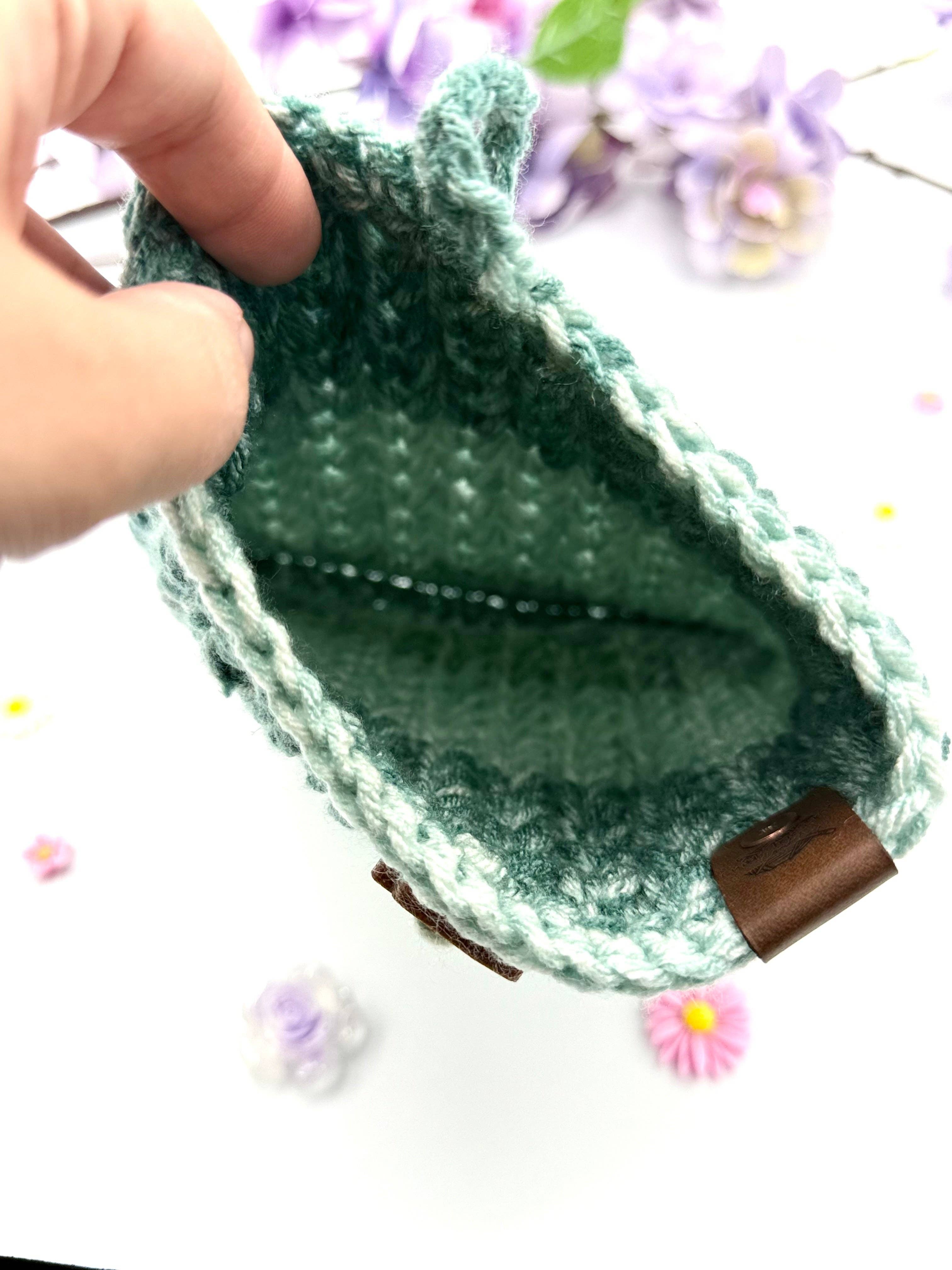 Cuddle Me Close Crochet - Wholesale Book Cover - Teal Stripe Small Book Sleeve2