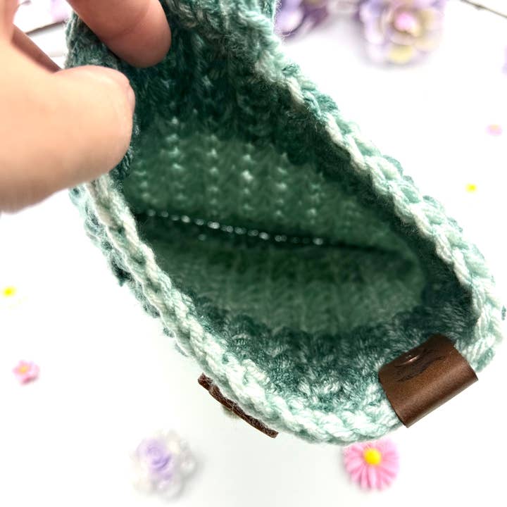 Cuddle Me Close Crochet - Wholesale Book Cover - Teal Stripe Small Book Sleeve2