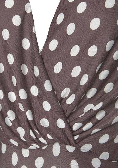 Lascana - Wholesale Dress - Women's - LASCANA Women's Polka Dot V-Neck Dress8
