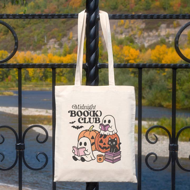 Lucky Luna Apparel - Wholesale Tote Bag - Women's - Midnight Book Club Tote Bag2