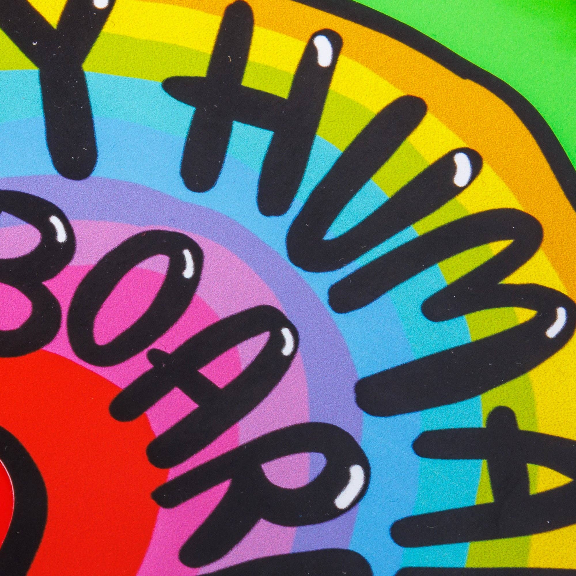 Katie Abey - Wholesale Sticker - Baby on Board VINYL Sticker - Tiny Humans On Board - Rainbow3