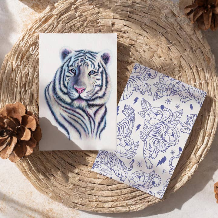 Peri Tiger (Blank Inside) for wholesale by CherieSmittleArt