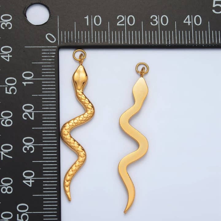 Aim Eternal - Vente Breloques/médailles personnalisées - Serpent Charme en Acier Inoxydable 45mm à Pois | P10454