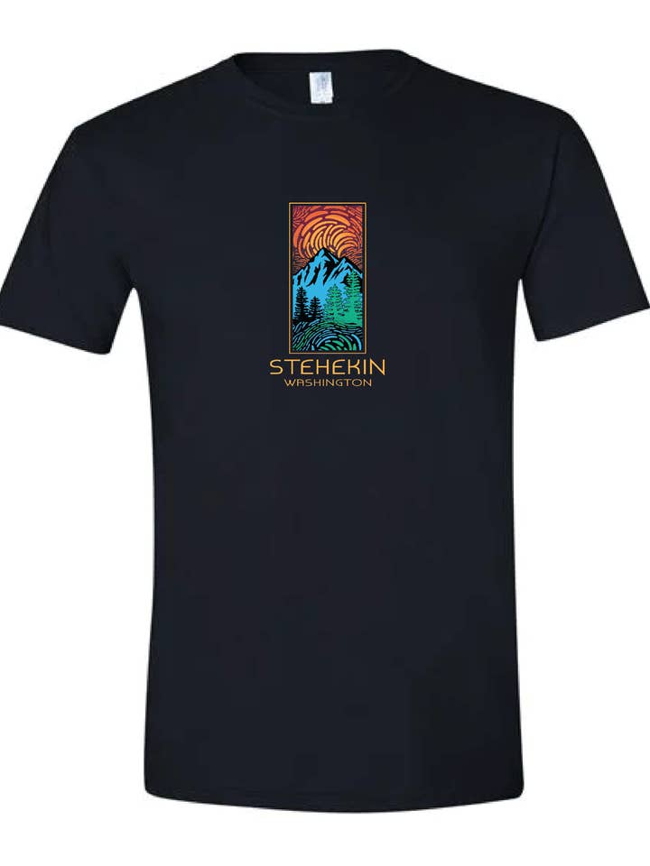 Window Mountains Graphic T-Shirt for wholesale by Wild West Shirt Company