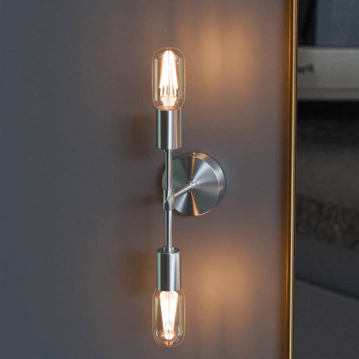 Ledsone - Vente Appliques - Applique Murale Moderne Minimaliste à 2 Lumières pour Salle de Bain~559317