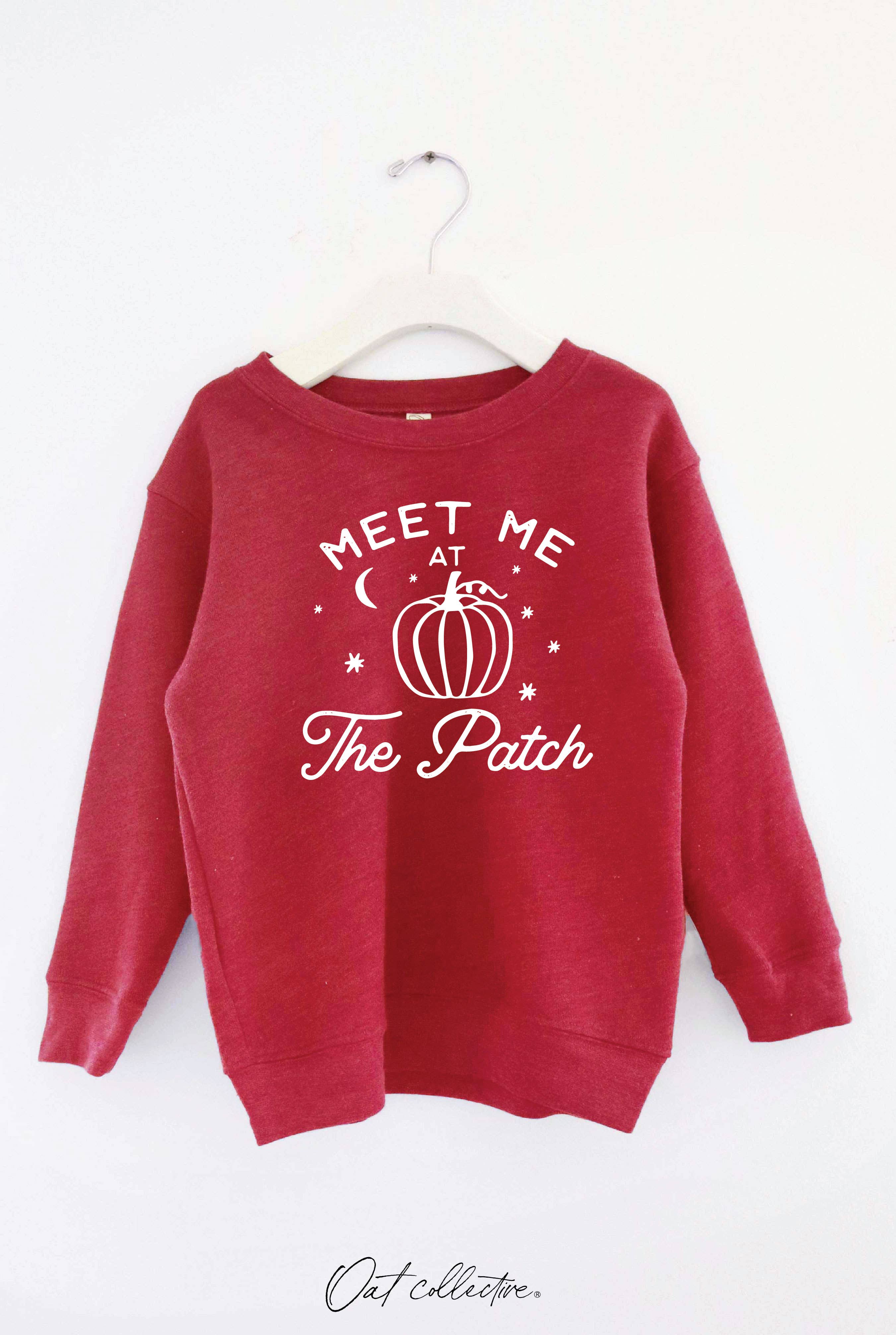 OAT COLLECTIVE - Wholesale Sweatshirt - Kinderen - MEET ME AT THE PATCH Sweatshirt met grafische print voor peuters, uniseks1