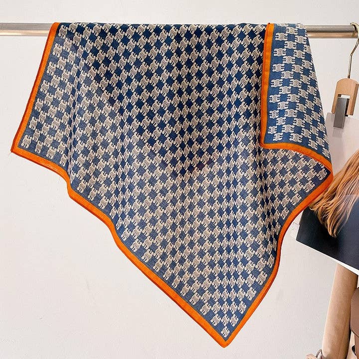 Mirazshoes WholeSale - Wholesale Scarf - Women's - Printed Square Scarf5