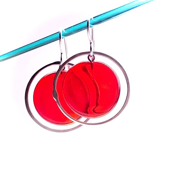 Plato Earrings: Classic for wholesale by Krista Bermeo Studio