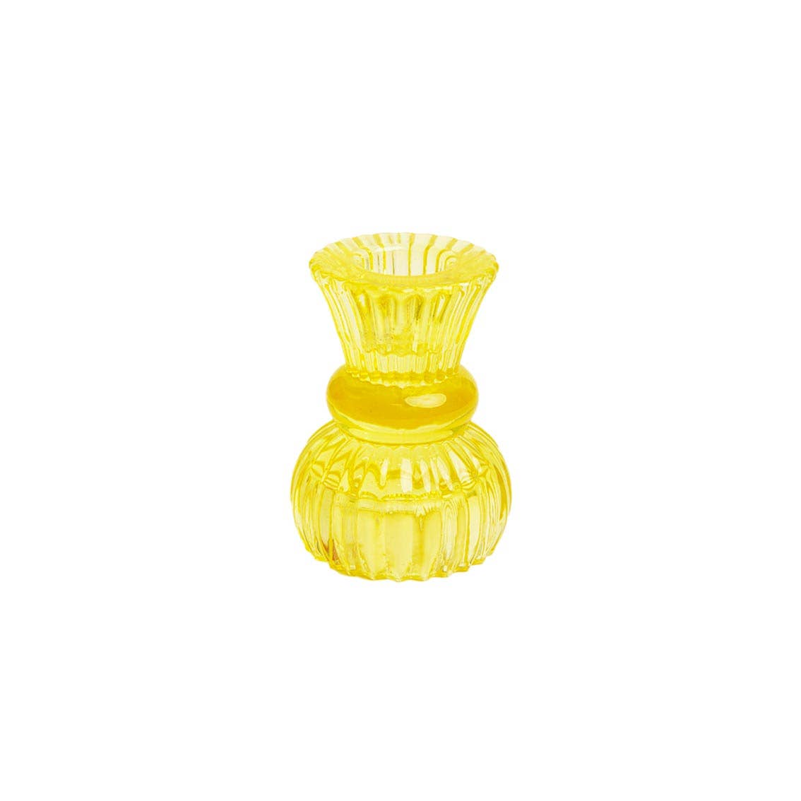 Talking Tables EU - Wholesale Candle Holder - Small Yellow Glass Candle Holder | Home Décor |0