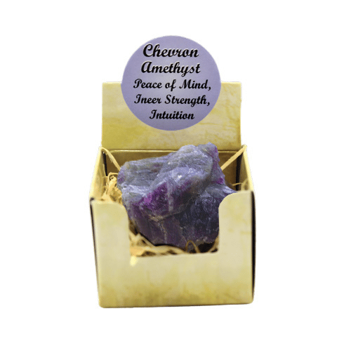 Green Tree - Wholesale Spiritual Stone/Crystal - Chevron Amethyst Display ( 3 Pieces of 4 Shapes )5