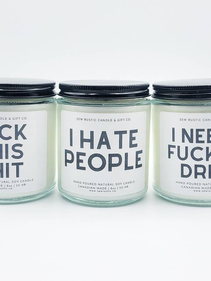 De Fuck Collectie voor wholesale door Sew Rustic Candle & Gift Co