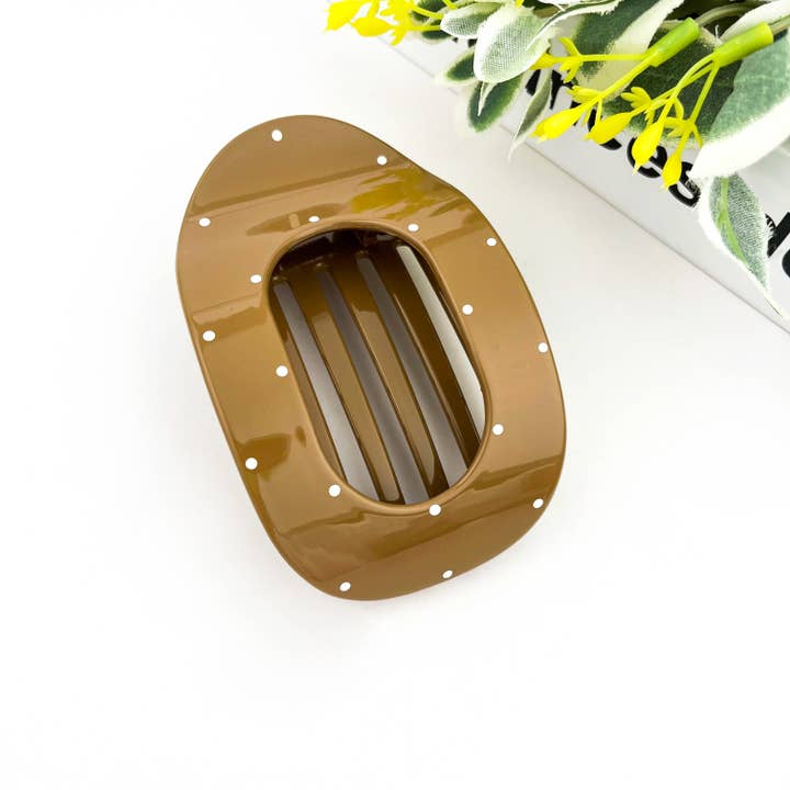 TheDivaSoap - Wholesale Hair Clip - Women's - Polka Dot Solid Color Flat Clip1