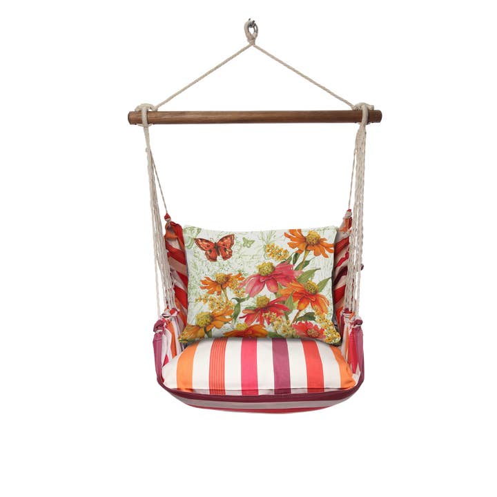 Magnolia Casual - Wholesale Swing Set - Hammock Swing 4-Piece Set indoor / outdoor - Cristina Stripe1