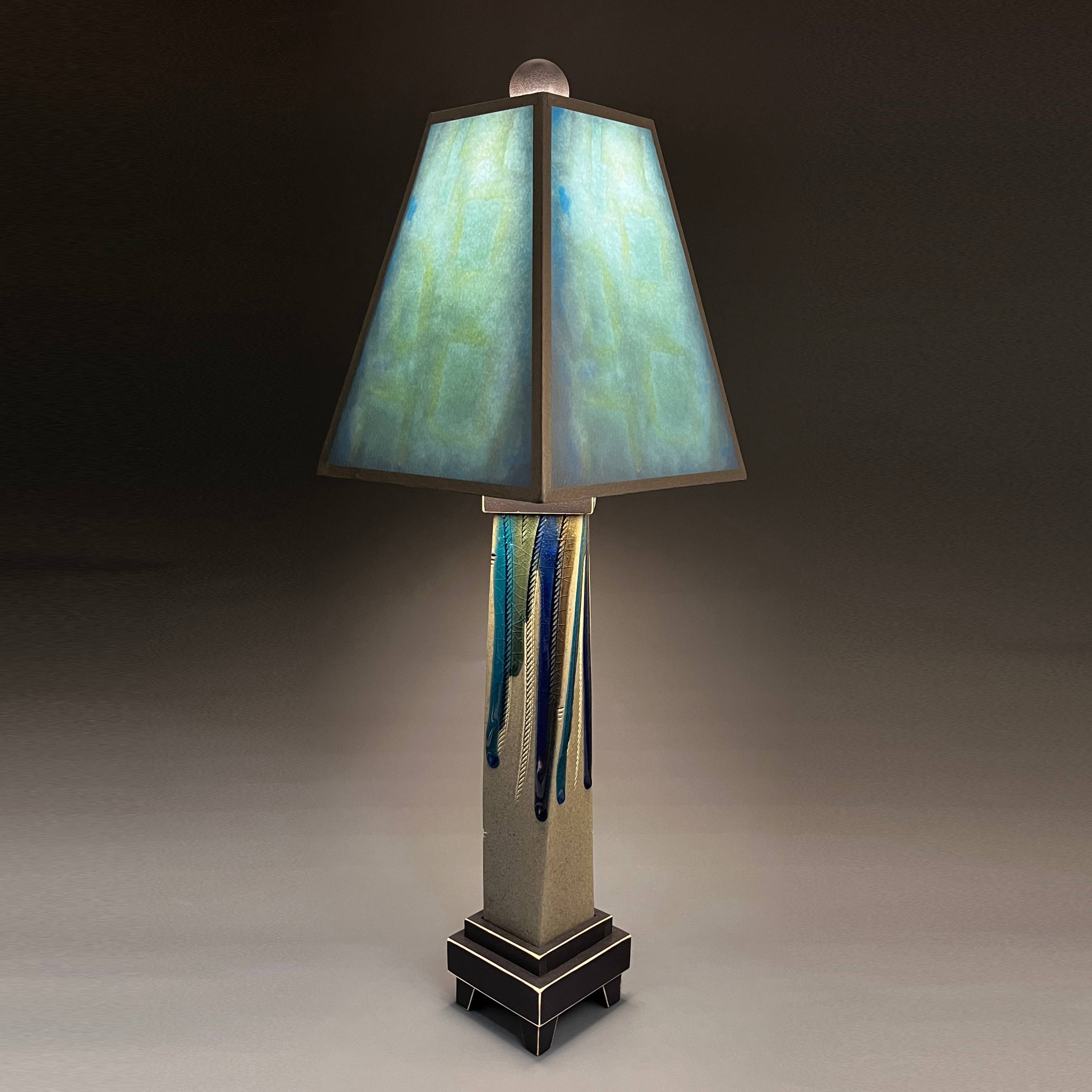 Macone Clay / Spooner Creek - Wholesale Accent/Desk Lamp - LL - Blue Lamp1
