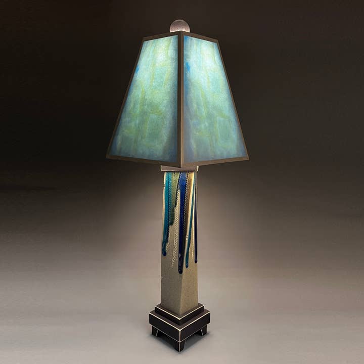 Macone Clay / Spooner Creek - Wholesale Accent/Desk Lamp - LL - Blue Lamp1