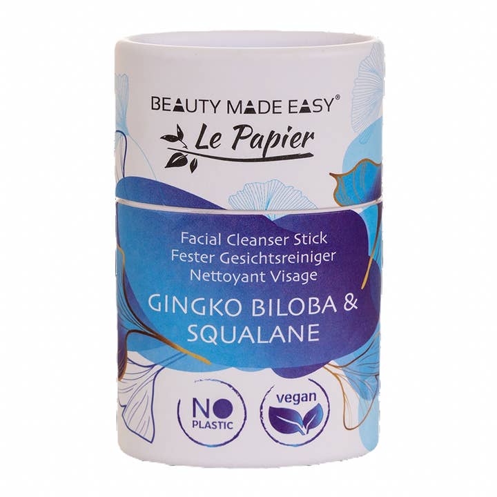 Stick nettoyant visage au Gingko Biloba & Squalane pour la vente par Beauty Made Easy Le Papier