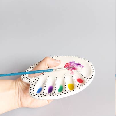 Muddy Ceramic Limited - Wholesale Palette/Mixing Tray - Ceramic palette, Ceramic Artists Palette, Watercolor palette3