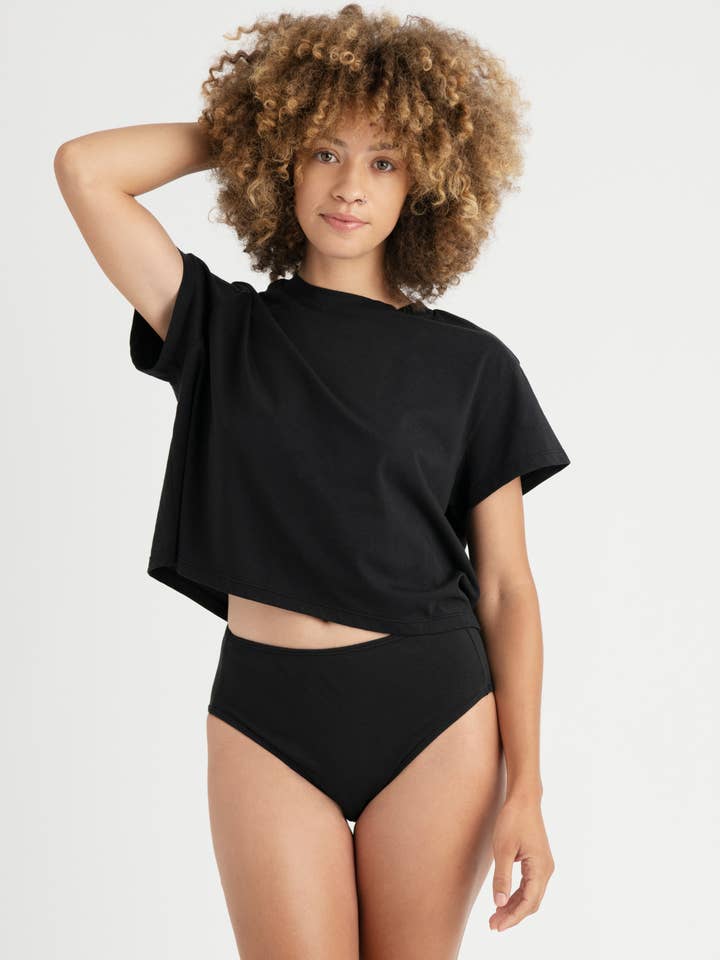 KENT – Großhandel Unterwäsche – Damen – Damenunterwäsche aus Bio-Baumwolle mit hoher Taille (synthetikfrei)