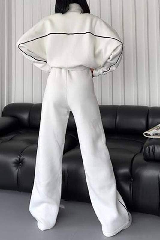 Fashion Combination – Engroshandel Top- og nederdelsæt - Dame – afslappet pasform træningsdragt med lynlås13