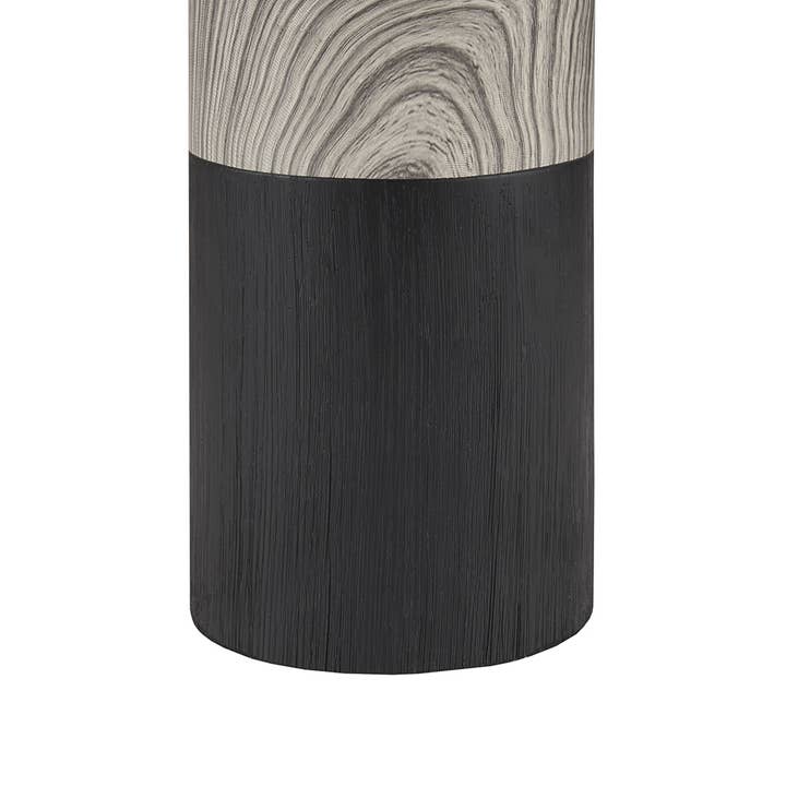 Olliix - Wholesale Accent/Desk Lamp - Mid-Century Wood Grain Table Lamp, Matte Black2