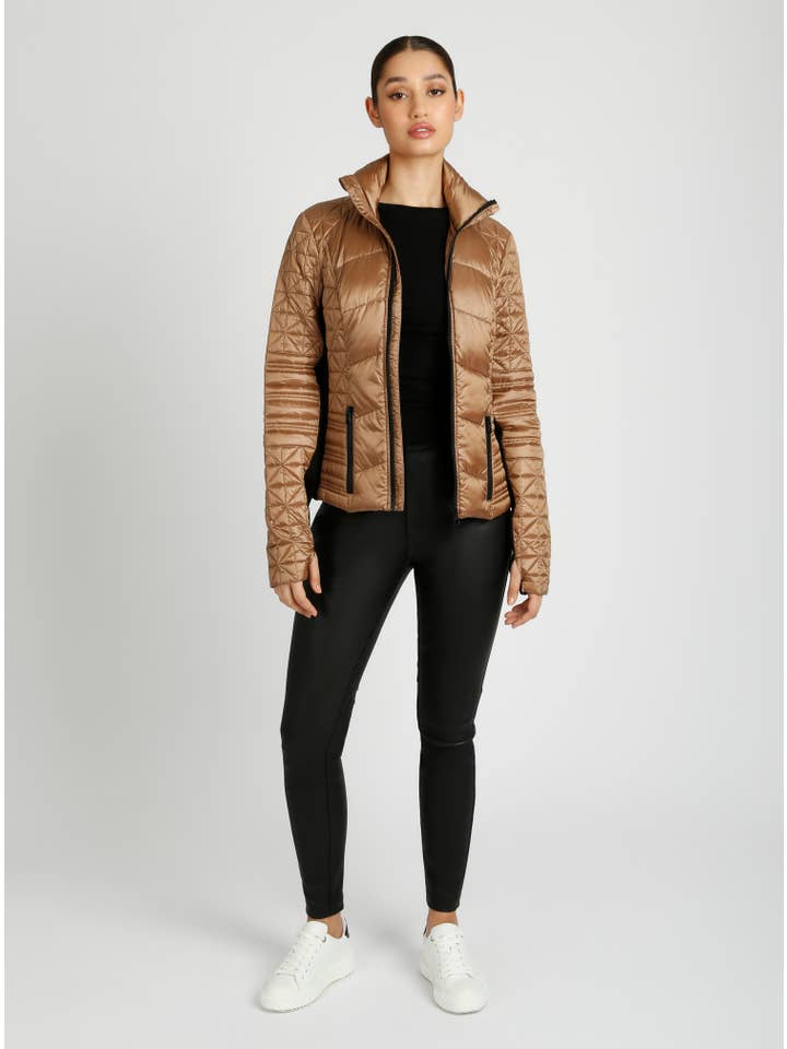 Blanc Noir - Wholesale Puffer Jacket - Women's - Lightweight Down Filled Packable Puffer JLS/NB31