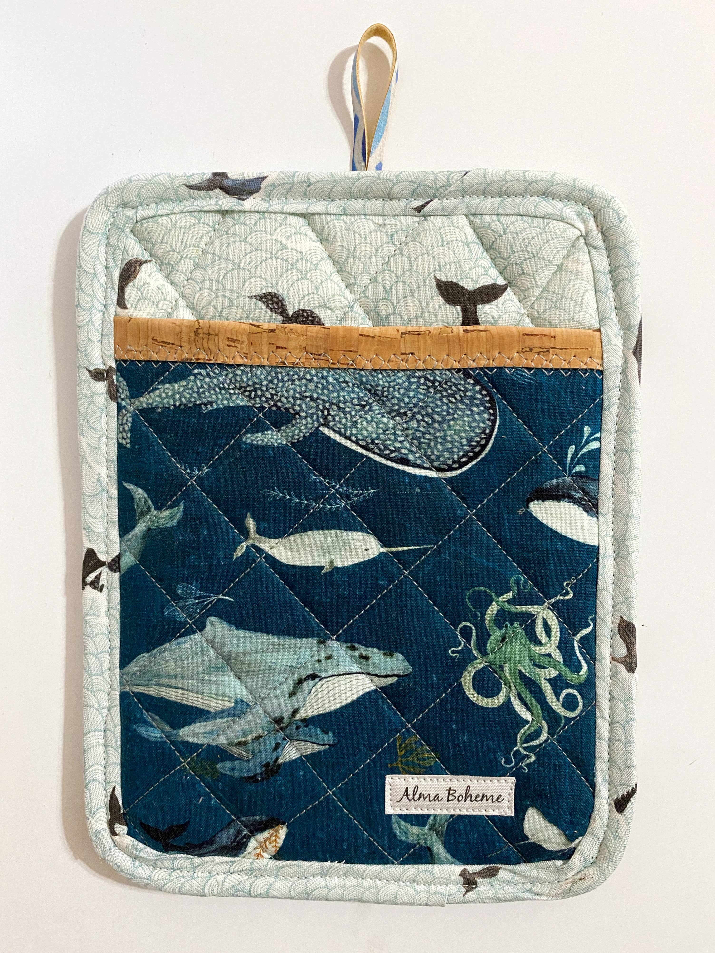 Alma Boheme Handmade - Wholesale Ovenwant/pothouder - Duurzame pannenlap van kurk en katoen met zakje40