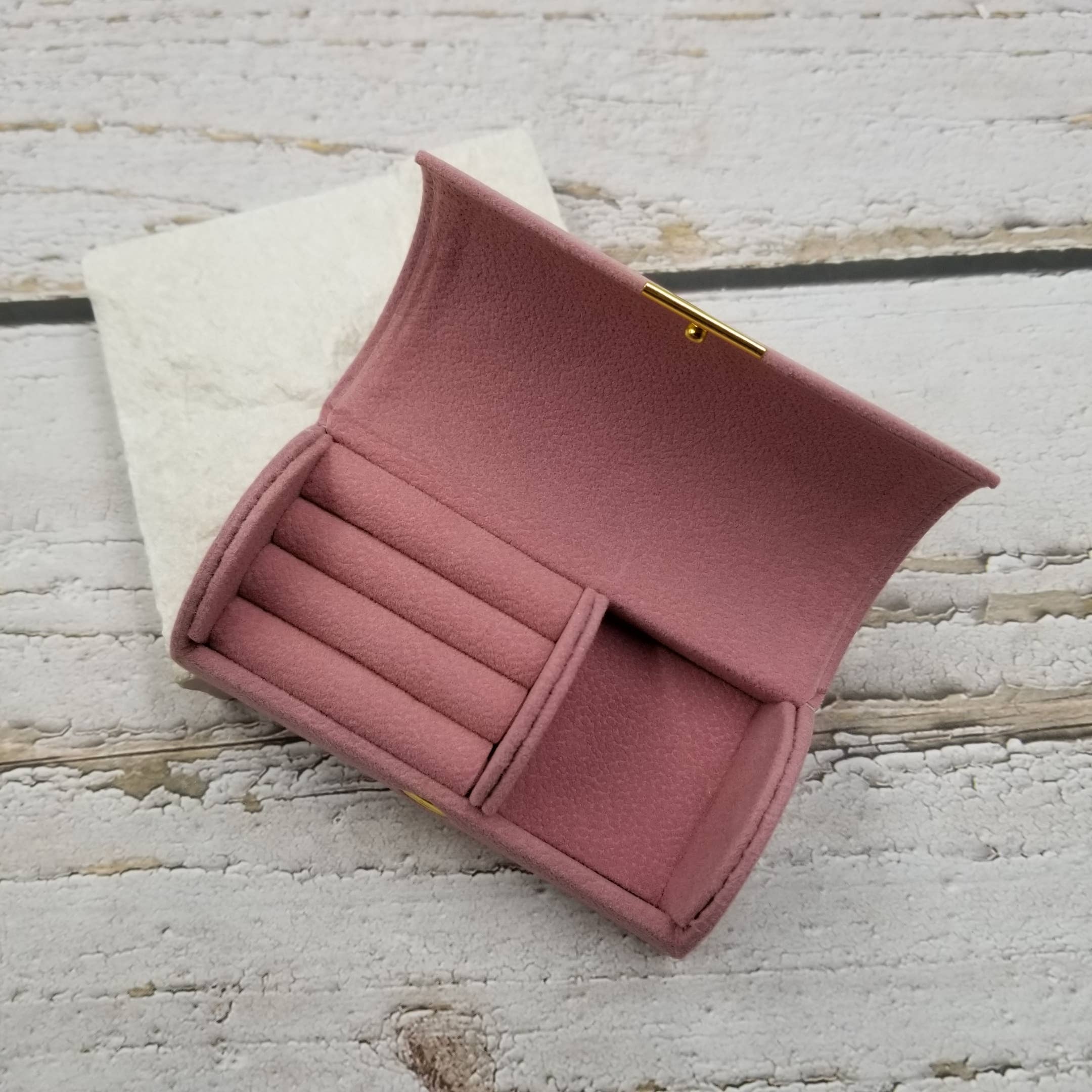 Treasure Wholesale – wholesale Jewellery box/organiser – Portable For Granular Velvet Jewelry Box0