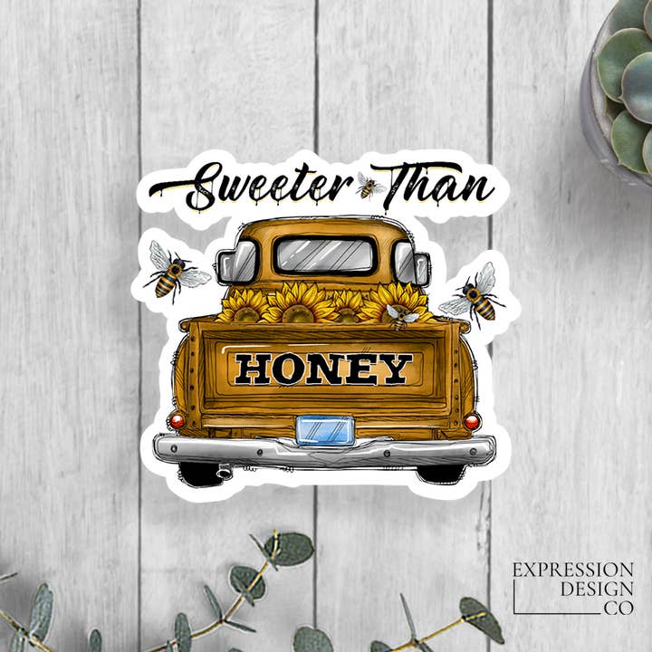 Expression Design Co - Wholesale Sticker - Sweeter Than Honey Vinyl Sticker