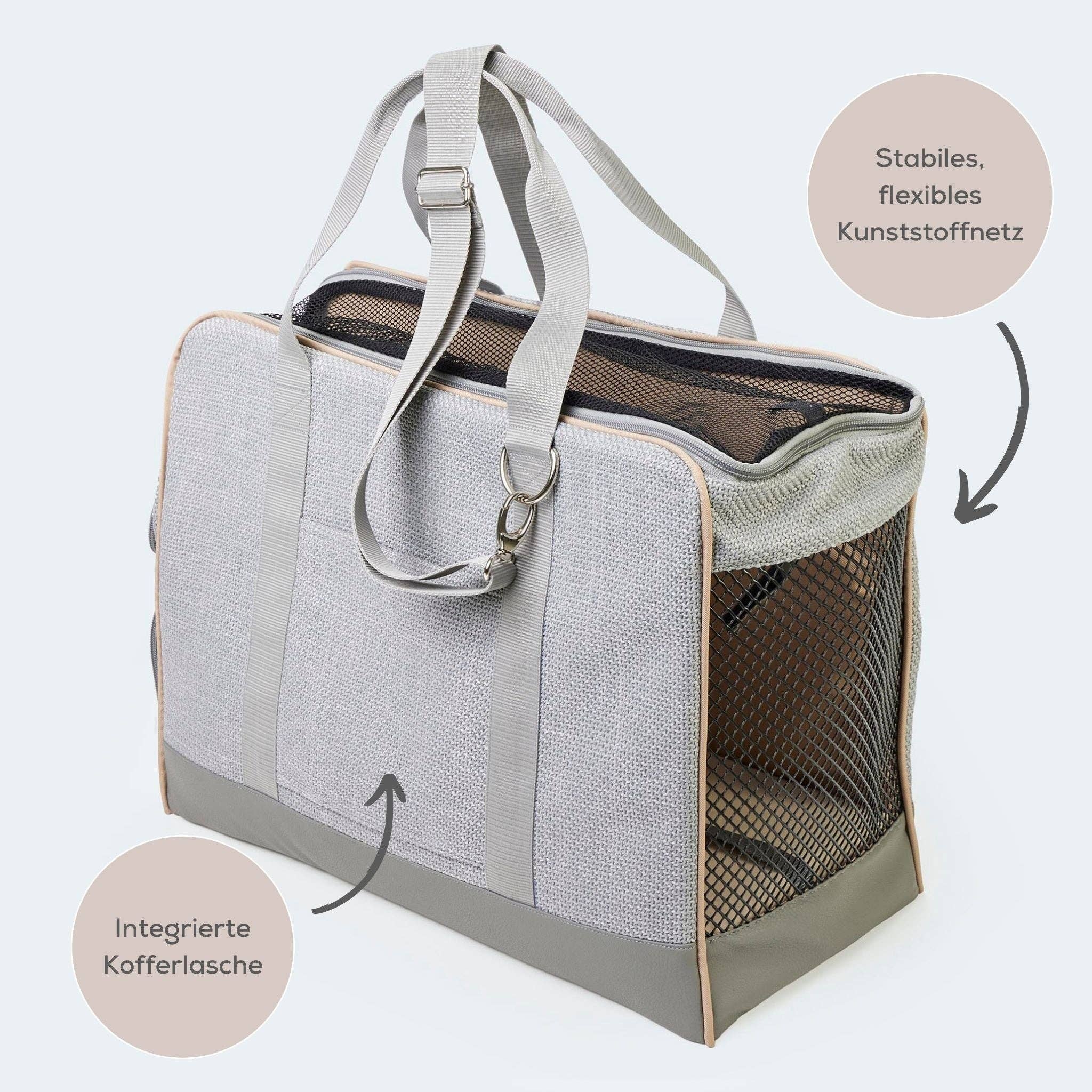 ​​Leopold's Finest for dogs – wholesale Transportbur – Hund – Flygväska för taxar och små hundar med ortopedisk madrass18