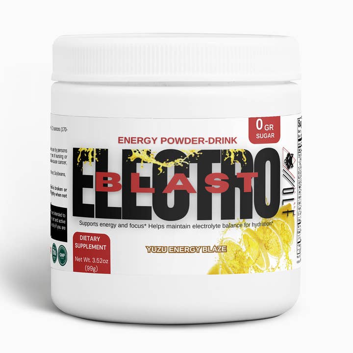 ELECTRO BLAST - ENERGY POWDER DRINK (YUZU ENERGY BLAZE) for wholesale by WOLF by Logan