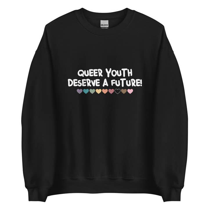 Queer Youth Deserve A Future Unisex Sweatshirt for wholesale by Gay Pride Apparel