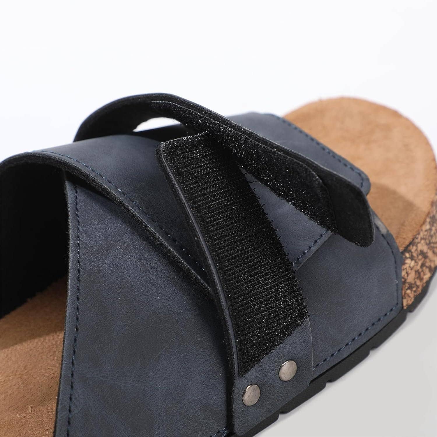 Roxoni – wholesale Sandals – Men's – Stylish Flat Sandals for Men - Adjustable Strap, Suede Cover4