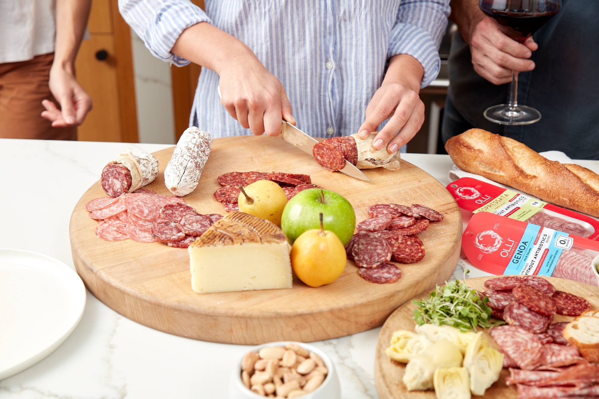 Olli Salumeria Americana - Wholesale Salami - Olli Genoa Sliced Chub1