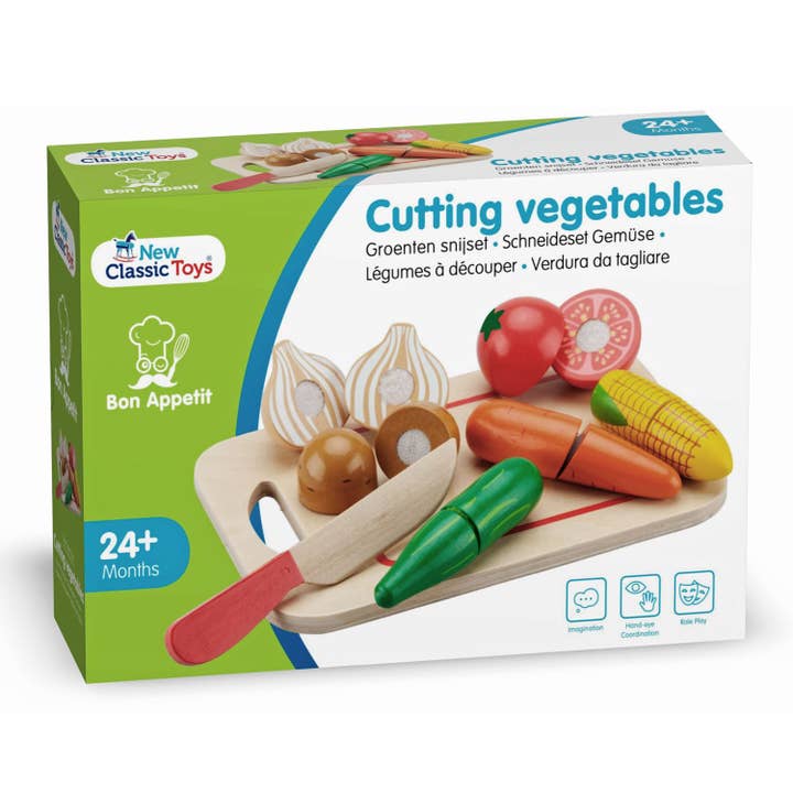 New Classic Toys EU - Vendita all'ingrosso Set di giocattoli - Bambini - Set da taglio per verdure su tagliere - 8 pezzi2
