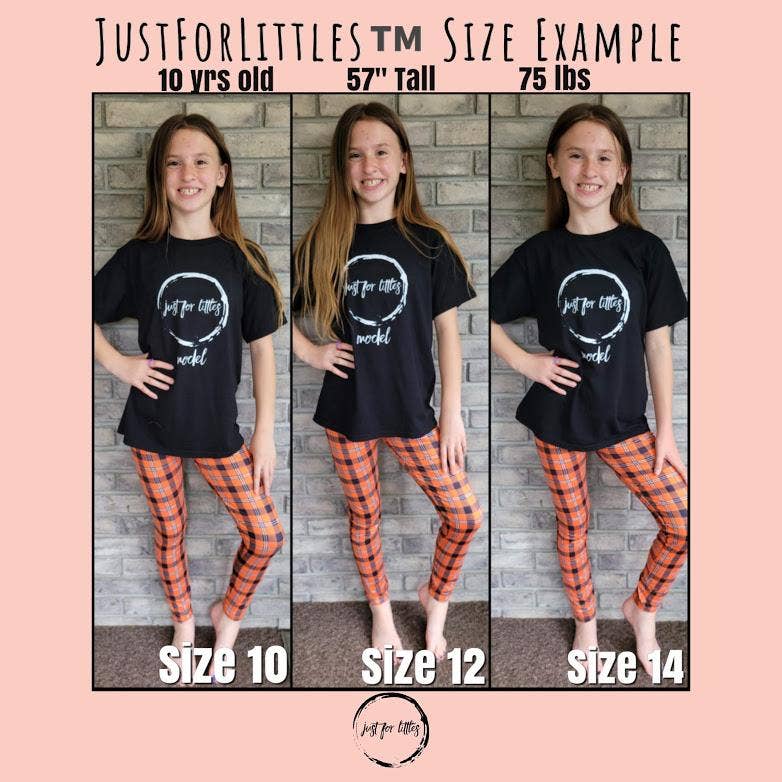 JustForLittles – wholesale Fashion leggings – kids – Orange & Black Leggings9