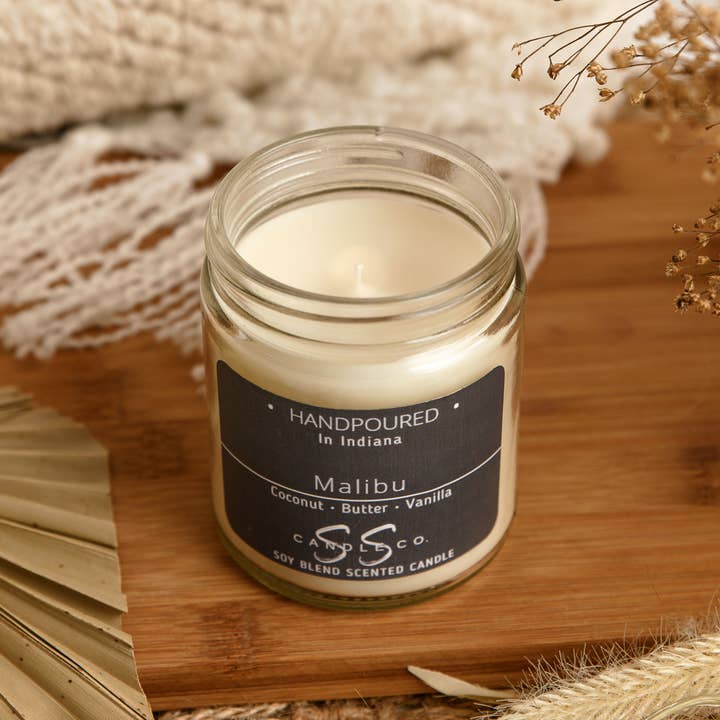 SS Candle Co. - Wholesale Jar/Filled Candle - Malibu - 7 oz. Soy Blend Candle2