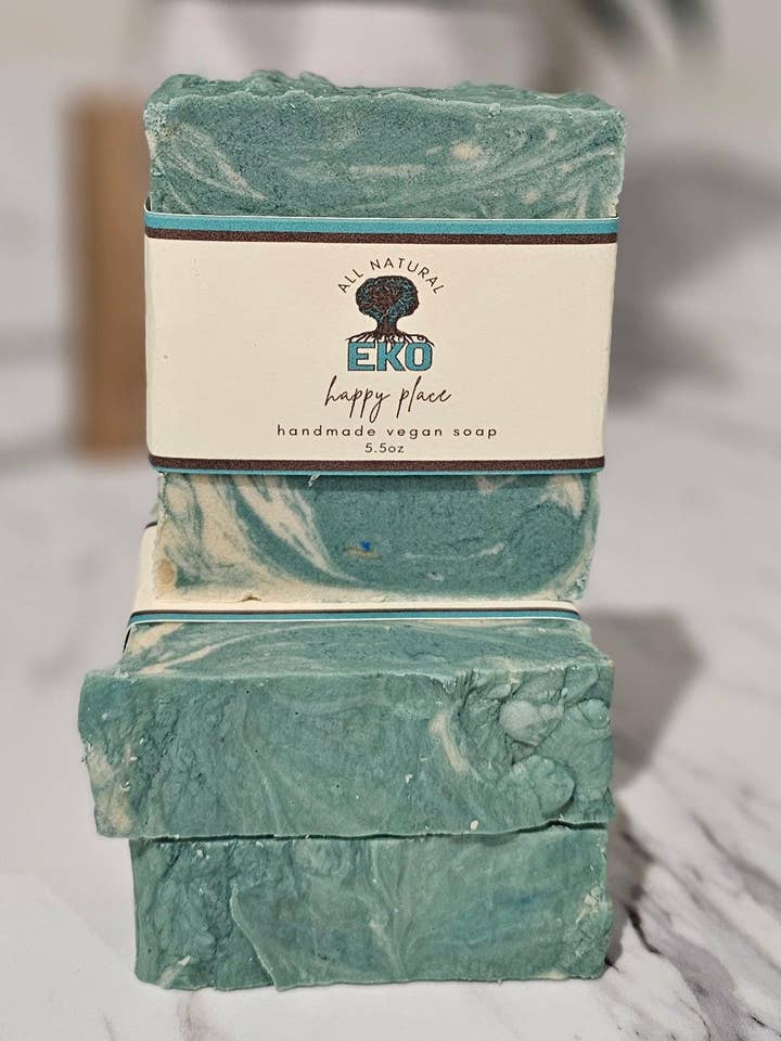 Savon artisanal Happy Place pour la vente par EKO