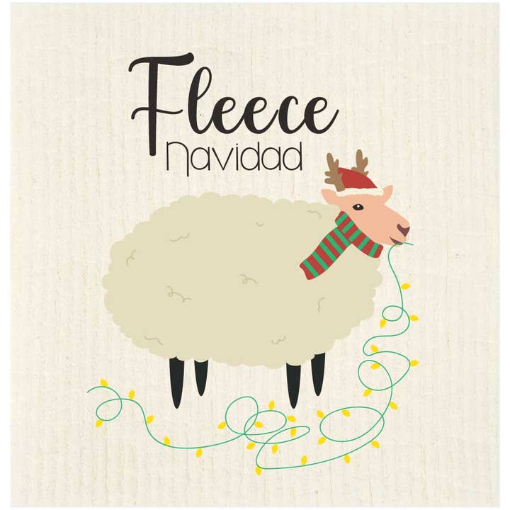 Fleece Navidad Sheep Svensk Disktrasa för wholesale av Potluck Press
